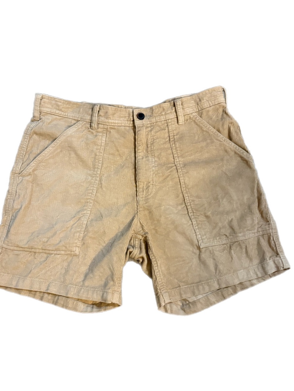 Patagonia Men’s Organic Cotton Corduroy Utility Shorts – Size 33 (Tan / Khaki)
